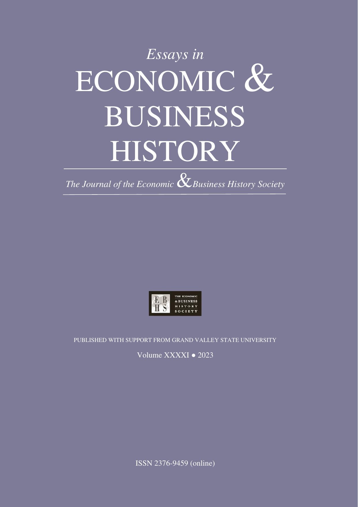 					View Vol. 41 No. 1 (2023): Essays in Economic & Business History
				