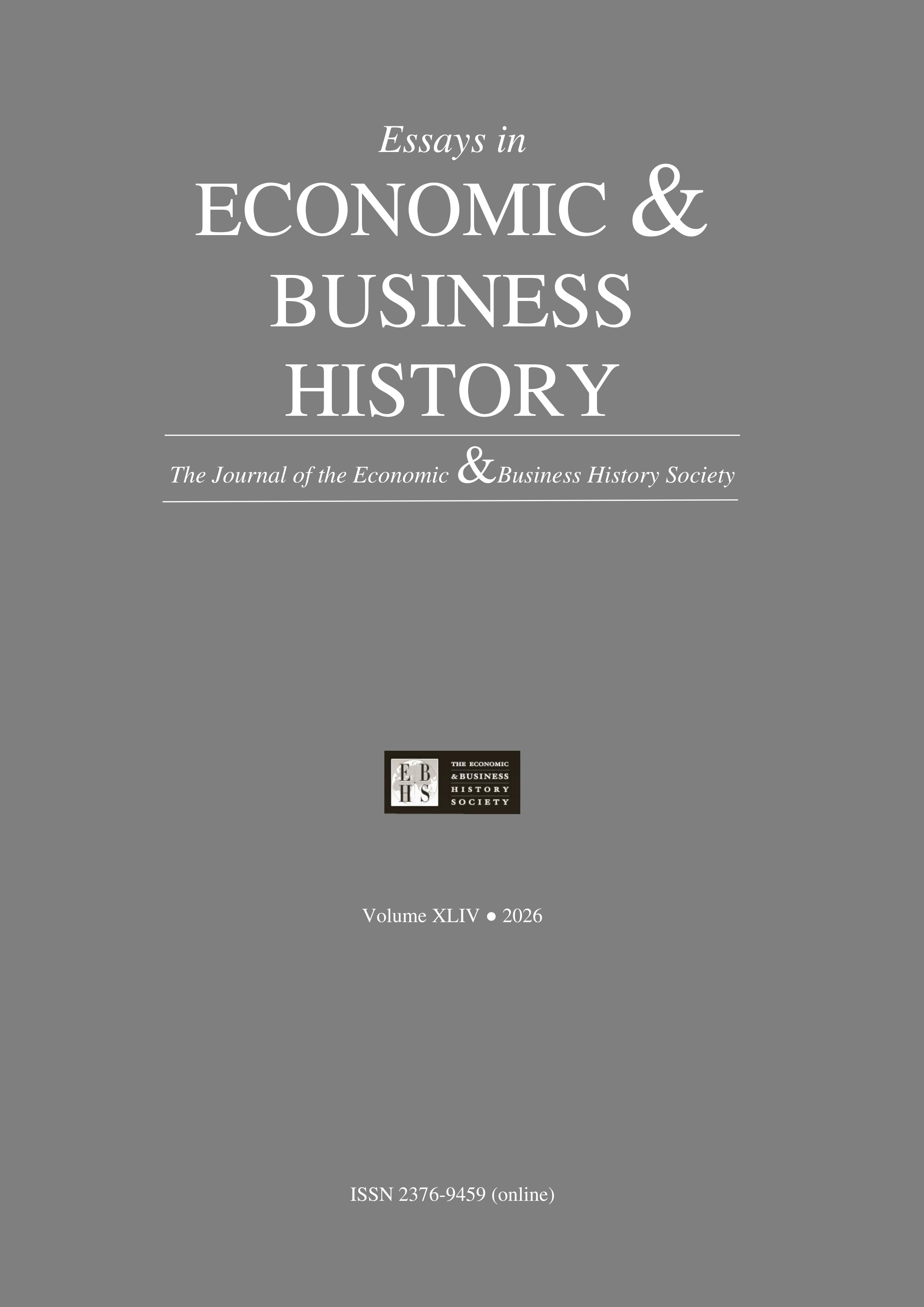 					View Vol. 44 No. 1 (2026): Essays in Economic & Business History
				