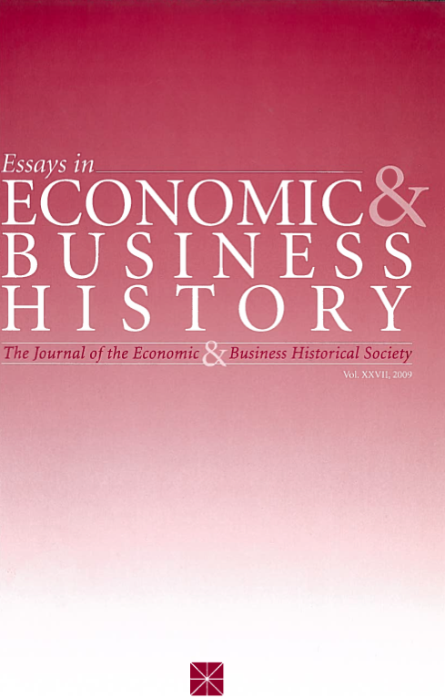 					View Vol. 27 (2009): Essays in Economic & Business History
				